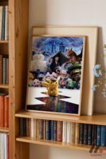 Pokemon Dedektif Pikachu Poster Duvar Tablosu, Anime Severlere Özel Hediye - Görsel 9