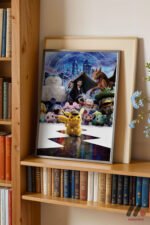 Pokemon Dedektif Pikachu Poster Duvar Tablosu, Anime Severlere Özel Hediye - Görsel 2