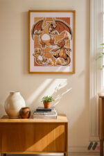 Pokemon Charmander Evrim Poster Duvar Tablosu, Anime Severlere Özel Hediye - Görsel 4