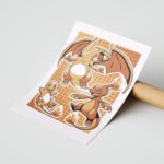Pokemon Charmander Evrim Poster Duvar Tablosu, Anime Severlere Özel Hediye