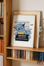 Pokemon Squirtle Poster Duvar Tablosu, Anime Severlere Özel Hediye - Görsel 9