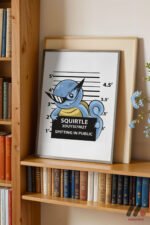Pokemon Squirtle Poster Duvar Tablosu, Anime Severlere Özel Hediye - Görsel 5