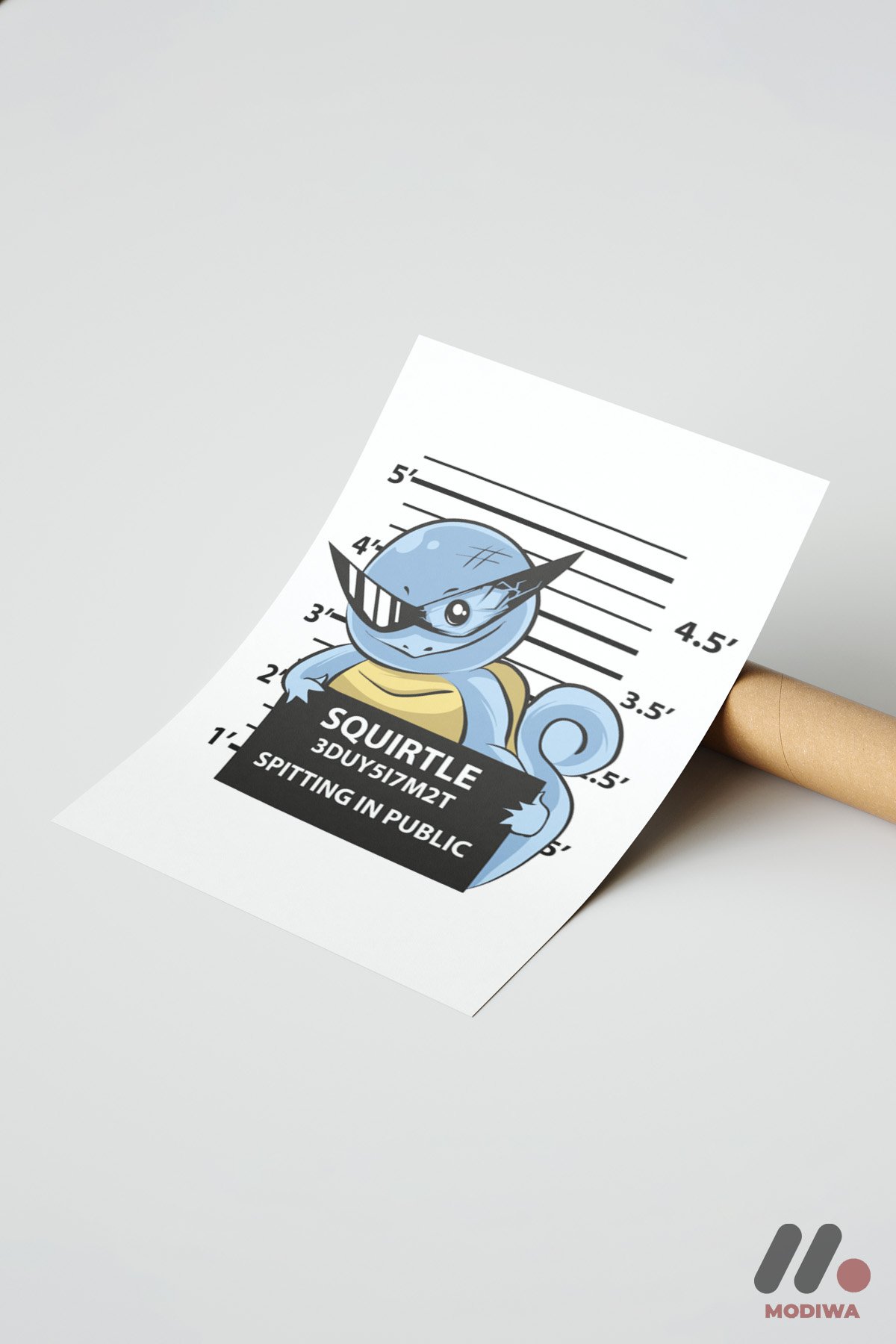 mdw-tbl-0098_ab7-4.jpg Pokemon Squirtle Poster Duvar Tablosu, Anime Severlere Özel Hediye - Görsel 1