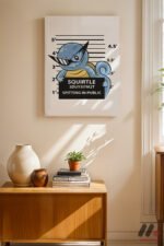 Pokemon Squirtle Poster Duvar Tablosu, Anime Severlere Özel Hediye - Görsel 2