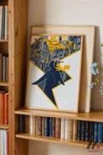 Pokemon Pikachu Şehir Poster Duvar Tablosu, Anime Severlere Özel Hediye - Görsel 9