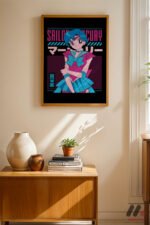 Sailor Moon Mercury Poster Duvar Tablosu, Anime Severlere Özel Hediye - Görsel 8
