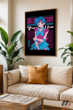 Sailor Moon Mercury Poster Duvar Tablosu, Anime Severlere Özel Hediye - Görsel 6