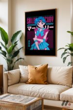 Sailor Moon Mercury Poster Duvar Tablosu, Anime Severlere Özel Hediye - Görsel 10