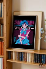 Sailor Moon Mercury Poster Duvar Tablosu, Anime Severlere Özel Hediye - Görsel 5