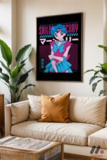 Sailor Moon Mercury Poster Duvar Tablosu, Anime Severlere Özel Hediye - Görsel 6