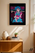 Sailor Moon Mercury Poster Duvar Tablosu, Anime Severlere Özel Hediye - Görsel 2