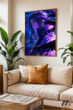 Sasuke Mor Efektli Poster Duvar Tablosu, Anime Severlere Özel Hediye - Görsel 10