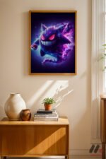 Pokemon Gengar Poster Duvar Tablosu, Anime Severlere Özel Hediye - Görsel 8