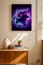 Pokemon Gengar Poster Duvar Tablosu, Anime Severlere Özel Hediye - Görsel 2