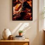 Naruto Alev Efektli Poster Duvar Tablosu, Anime Severlere Özel Hediye