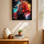 One Piece Luffy Uzay Poster Duvar Tablosu, Anime Severlere Özel Hediye