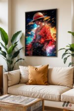 One Piece Luffy Uzay Poster Duvar Tablosu, Anime Severlere Özel Hediye - Görsel 3