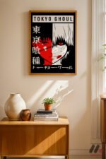 Tokyo Ghoul Poster Duvar Tablosu, Anime Severlere Özel Hediye - Görsel 8