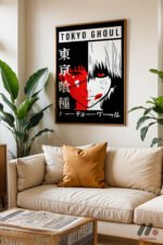 Tokyo Ghoul Poster Duvar Tablosu, Anime Severlere Özel Hediye - Görsel 10