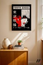 Tokyo Ghoul Poster Duvar Tablosu, Anime Severlere Özel Hediye - Görsel 4