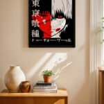 Tokyo Ghoul Poster Duvar Tablosu, Anime Severlere Özel Hediye