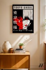 Tokyo Ghoul Poster Duvar Tablosu, Anime Severlere Özel Hediye - Görsel 2