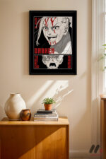 Tokyo Revengers Draken Poster siyah çerçeveli duvar tablosu, konsol üstündeki duvarda