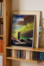 Interlagos Grand Prix Yarış Afişi Duvar Tablosu, Oto Severlere Özel Hediye - Görsel 2