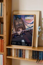Londra E-Prix Elektrikli Yarış Afişi Duvar Tablosu, Oto Severlere Özel Hediye - Görsel 5