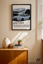 Honda Civic Type R JDM Poster Duvar Tablosu, Oto Severlere Özel Hediye