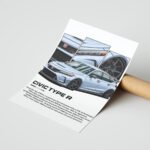 Honda Civic Type R JDM Poster Duvar Tablosu, Oto Severlere Özel Hediye
