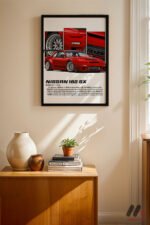 Nissan 180SX JDM Araba Posteri Duvar Tablosu, Oto Severlere Özel Hediye