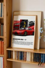 Mazda RX-7 JDM Araba Posteri Duvar Tablosu, Oto Severlere Özel Hediye - Görsel 5