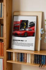 Mazda RX-7 JDM Araba Posteri Duvar Tablosu, Oto Severlere Özel Hediye - Görsel 2