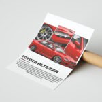 Toyota Altezza JDM Araba Posteri Duvar Tablosu, Oto Severlere Özel Hediye