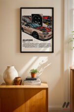 Toyota Supra MK4 JDM Poster Duvar Tablosu, Oto Severlere Özel Hediye