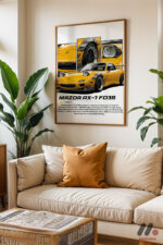 Mazda RX-7 FD3S JDM Poster Duvar Tablosu, Oto Severlere Özel Hediye - Görsel 6