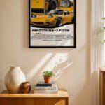Mazda RX-7 FD3S JDM Poster Duvar Tablosu, Oto Severlere Özel Hediye