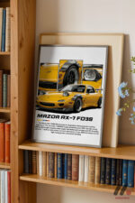 Mazda RX-7 FD3S JDM Poster Duvar Tablosu, Oto Severlere Özel Hediye - Görsel 2