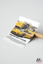 Mazda RX-7 FD3S JDM Poster Duvar Tablosu, Oto Severlere Özel Hediye - Görsel 7