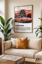 Toyota Supra A90 JDM Poster Duvar Tablosu, Oto Severlere Özel Hediye - Görsel 6