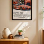 Toyota Supra A90 JDM Poster Duvar Tablosu, Oto Severlere Özel Hediye