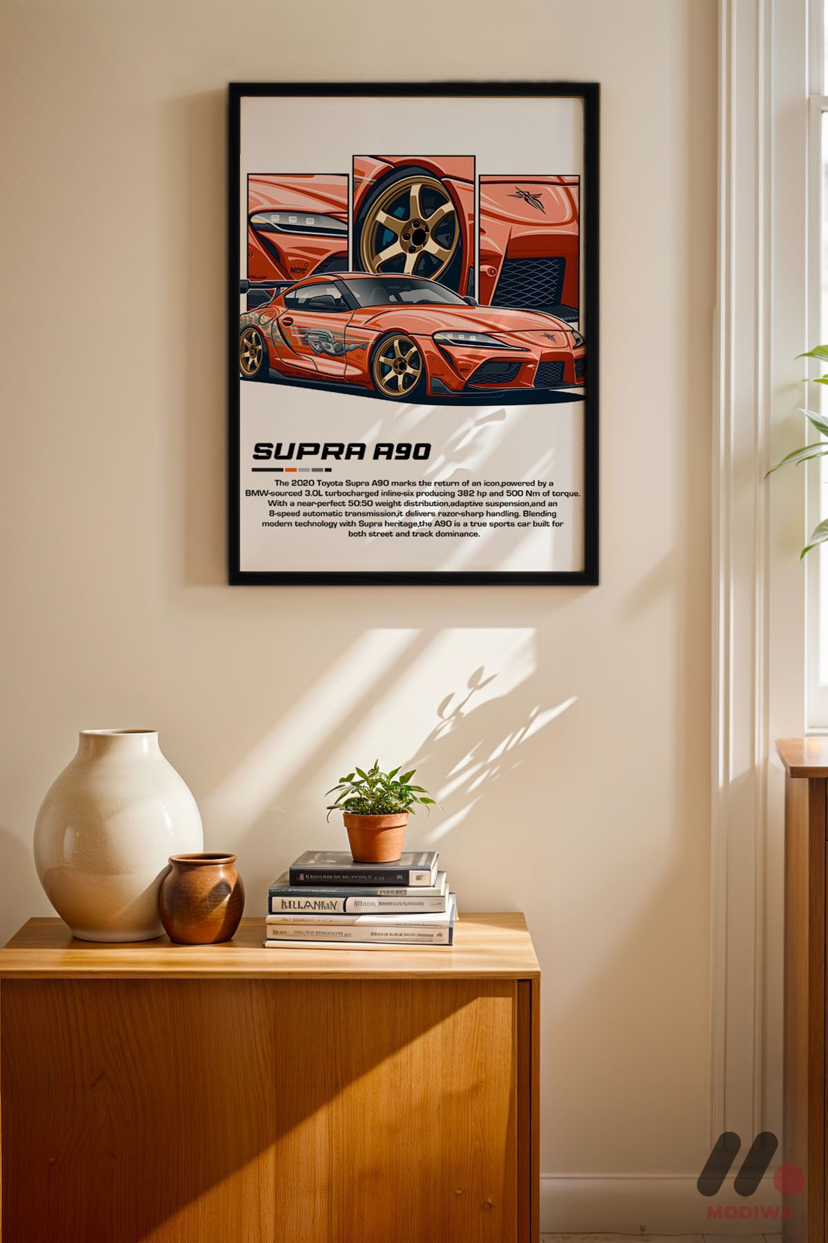 mdw-tbl-0138_ab4-3.jpg Toyota Supra A90 JDM Poster Duvar Tablosu, Oto Severlere Özel Hediye - Görsel 1