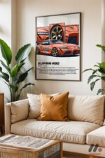 Toyota Supra A90 JDM Poster Duvar Tablosu, Oto Severlere Özel Hediye - Görsel 6