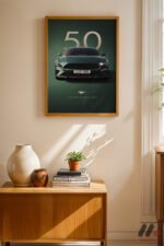 Ford Mustang Bullitt Poster Duvar Tablosu, Oto Severlere Özel Hediye - Görsel 4