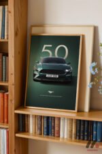 Ford Mustang Bullitt Poster Duvar Tablosu, Oto Severlere Özel Hediye - Görsel 5