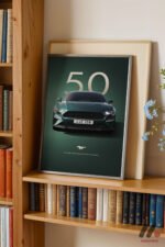 Ford Mustang Bullitt Poster Duvar Tablosu, Oto Severlere Özel Hediye - Görsel 2