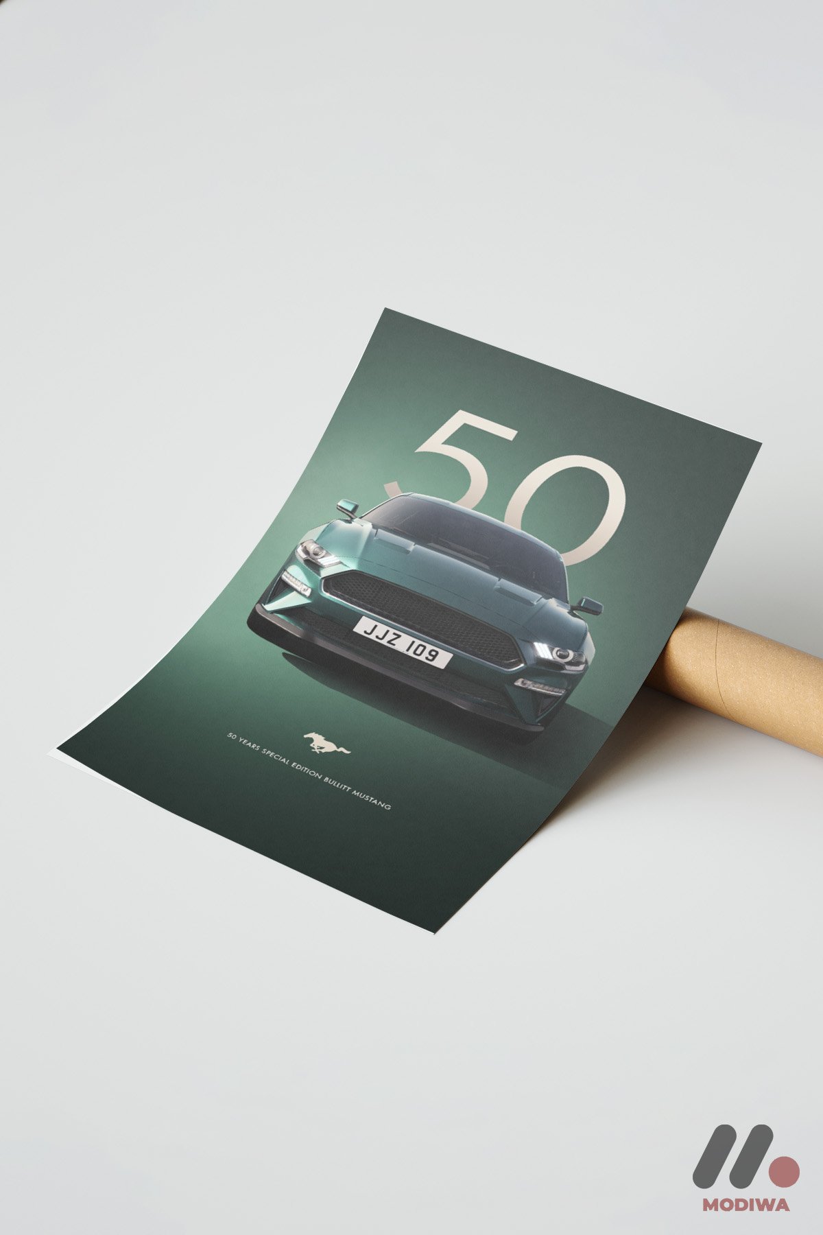 mdw-tbl-0148_ab7-4.jpg Ford Mustang Bullitt Poster Duvar Tablosu, Oto Severlere Özel Hediye - Görsel 1