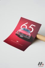 Ford Mustang Fastback 1965 Poster Duvar Tablosu, Oto Severlere Özel Hediye - Görsel 7