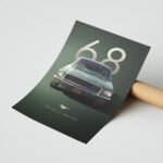 Ford Mustang Bullitt 1968 Poster Duvar Tablosu, Oto Severlere Özel Hediye
